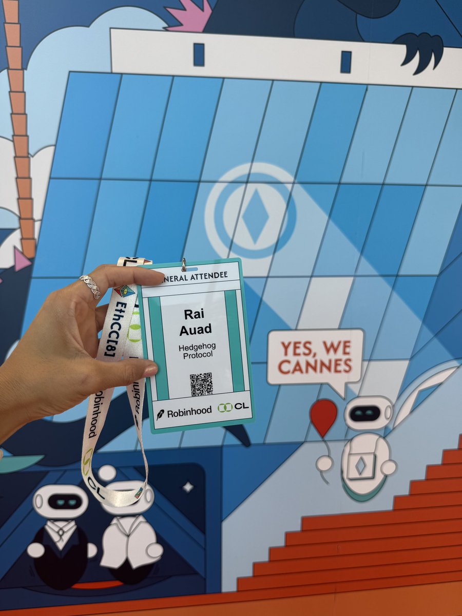 raiauad's tweet image. Mais internacional um pra conta! 😍

@EthCC em Cannes 🇫🇷