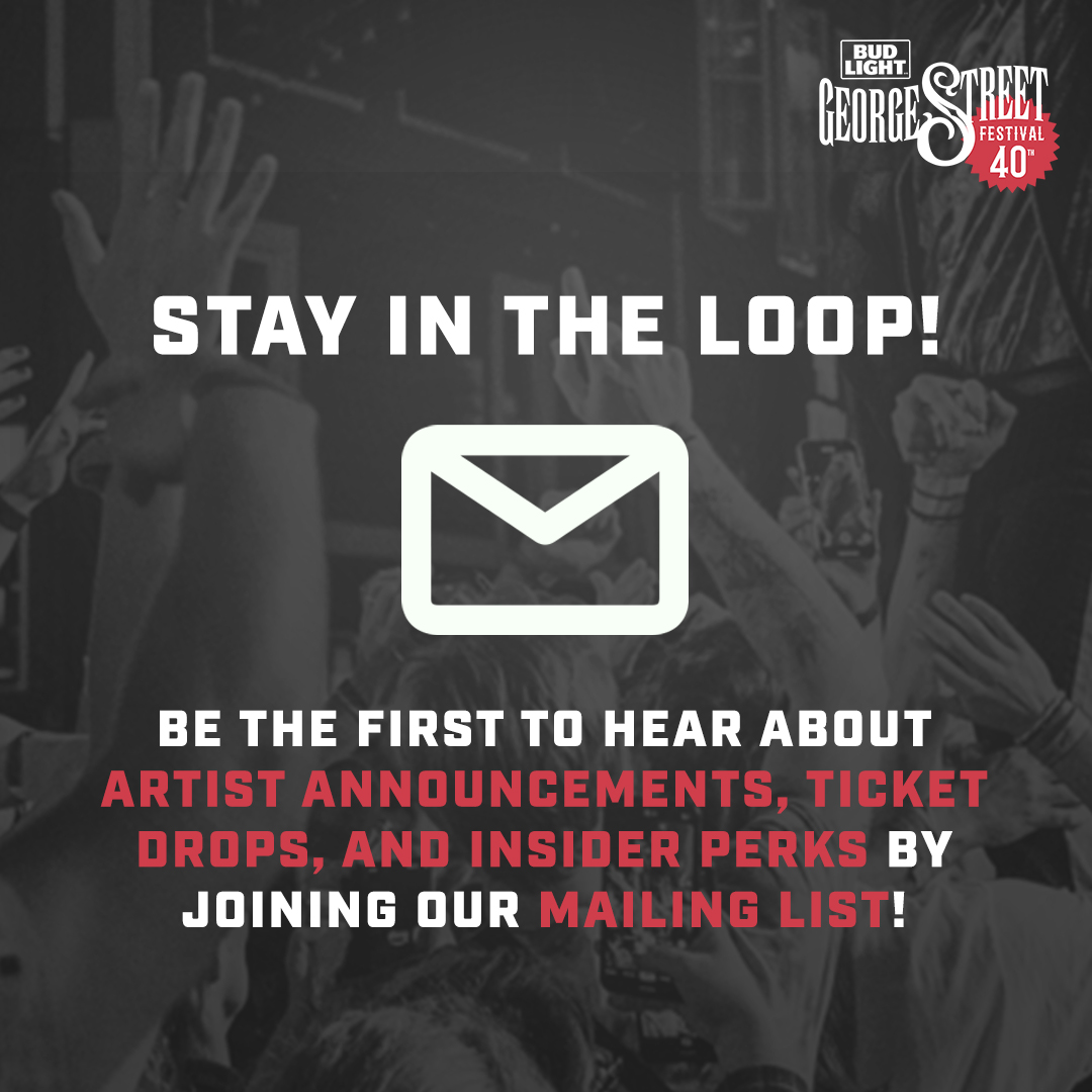 The 40th George Street Festival is coming and the best way to stay in the loop?

Join our mailing list! 🎶📲

👉 Sign up now at georgestreetlive.ca

#GeorgeStreet40 #MailingList #ExploreNL #YYT #FestivalUpdates