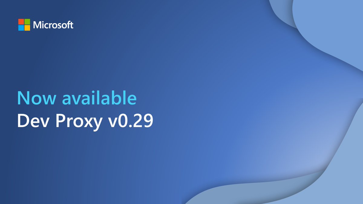 Microsoft365Dev's tweet image. Try Dev Proxy v0.29, with a major architectural overhaul, control over language model prompts, and improved diagnostics: msft.it/6016SFyDy #Microsoft365Dev #DevProxy