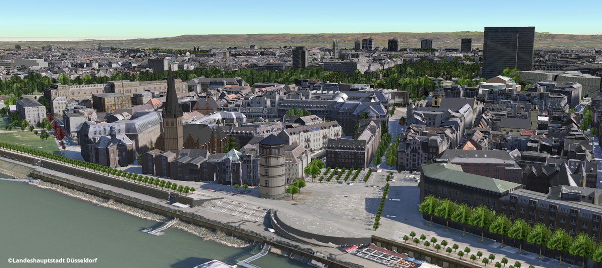 Düsseldorf bekommt einen digitalen Zwilling 🏙️
Das 3D-Stadtmodell "Düsseldorf in 3D" wurde erweitert. Mit neuen Funktionen und optimierter Bedienbarkeit wird es nicht nur zur Informationsplattform sondern zum Mitmach-Tool.

 Ihr findet es unter duesseldorf-in-3d.de