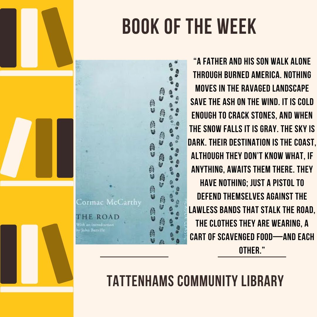 📖 Our Book of the Week is The Road by Cormac McCarthy 📖 A gripping story of survival in a broken world 😱 

What’s your favourite post-apocalyptic read? Reply below! 💬