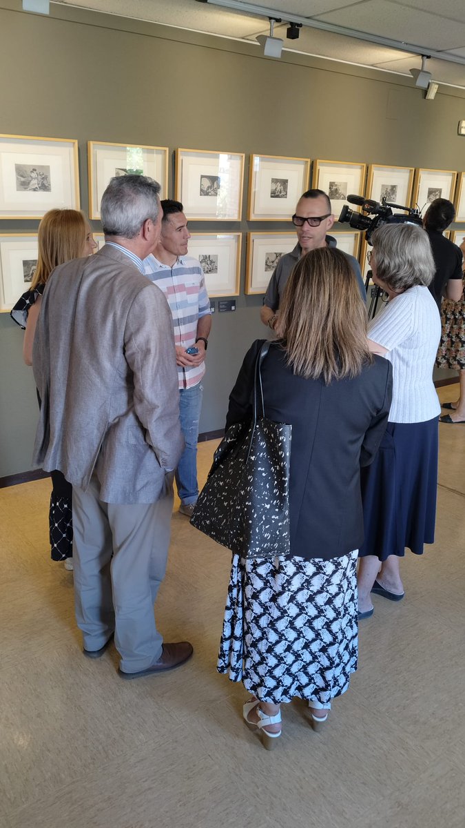 El 27 se inauguró la exposición
 "Goya. Testigo del horror. Los Desastres de la guerra.
Contamos con la presencia de nuestro Director General de Cultura, el Presidente de la Fundación Caja Inmaculada y las representantes de la Fundación Goya en Aragón, entre otras personalidades