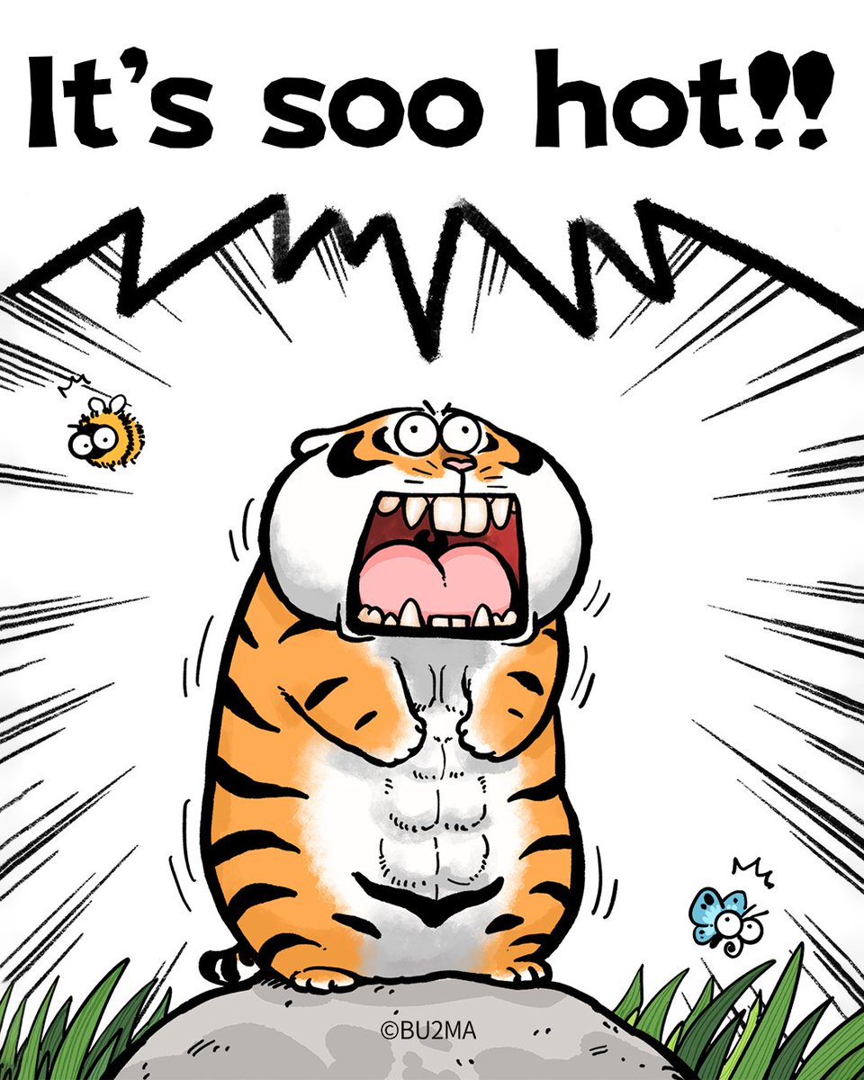 bu2ma's tweet photo. Today’s weather is way too hot!!!
#AlexandertheFatTiger #SoHotToday https://t.co/XDSayZnQIx