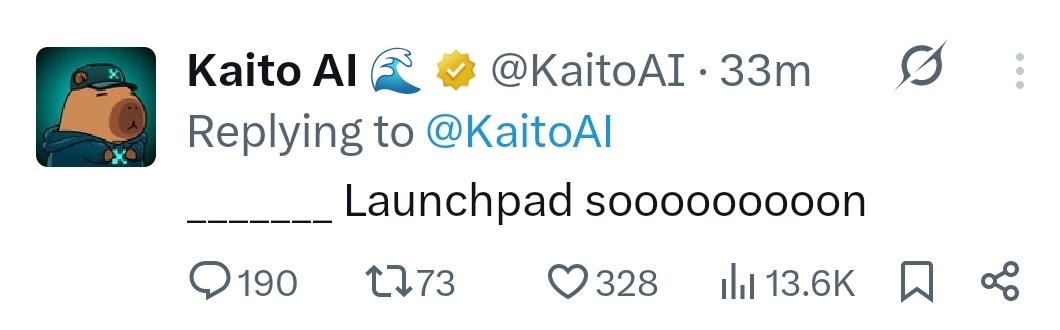 Now Kaito Launchpad 🤨🤔

🙎 Honestly, we don't want this right now. Leave some airdrops and token sales for normal users too. Not everyone is an influencer, and it's not their fault 🥲

Already <a href="/MitosisOrg/">Mitosis</a>, <a href="/anoma/">Anoma</a>, <a href="/Mira_Network/">Mira</a> and other projects are giving airdrops to Kaito