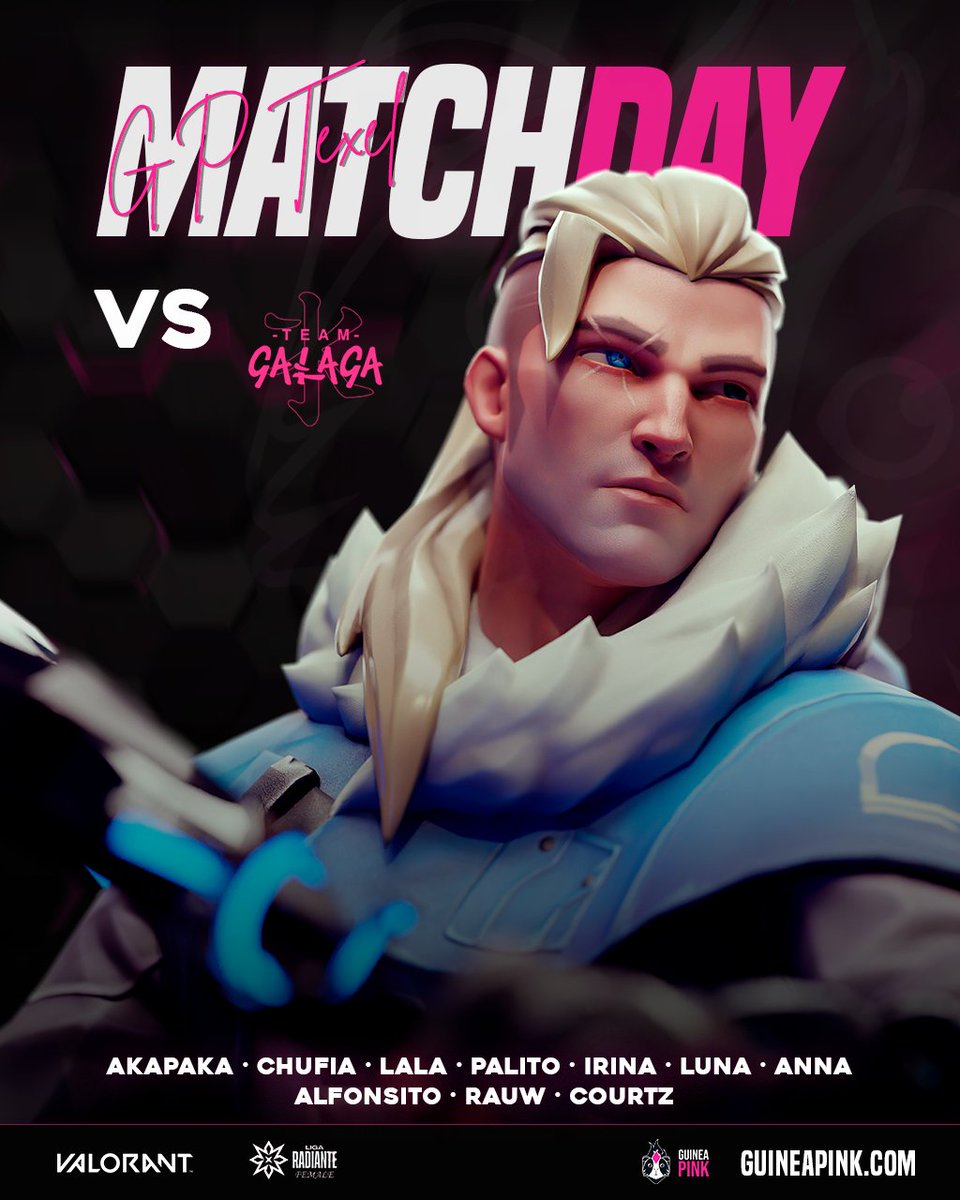 Guinea Pink 🏳️🌈 (@guineapinkclub) on Twitter photo 🔥MATCH DAY #LigaRadianteFemale3 de <a href="/TormentaVALes/">Circuito Tormenta | VALORANT</a> (BO2)🔥
#GPTexel mira al futuro y busca la win, mentalidad de “lo dejo sin ratón”¡ese es el mood de hoy! Y el vuestro ¿no?⬇️🫡
Vamos con todo gogogogogogo🔫
🕖19h /ttv.GuineaPinkClub W/<a href="/Jackalsito/">Tenerifen't Jackalsito</a> y <a href="/GP_Sayx/">Jesús</a> el real casteo👑 🔥MATCH DAY #LigaRadianteFemale3 de <a href="/TormentaVALes/">Circuito Tormenta | VALORANT</a> (BO2)🔥
#GPTexel mira al futuro y busca la win, mentalidad de “lo dejo sin ratón”¡ese es el mood de hoy! Y el vuestro ¿no?⬇️🫡
Vamos con todo gogogogogogo🔫
🕖19h /ttv.GuineaPinkClub W/<a href="/Jackalsito/">Tenerifen't Jackalsito</a> y <a href="/GP_Sayx/">Jesús</a> el real casteo👑