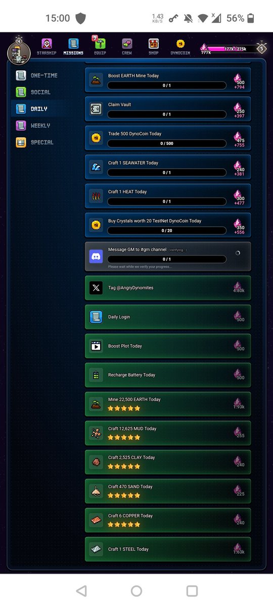 Been grinding daily missions and crafting non-stop 🚀
Really enjoying the game — but quick question:
Are there any upcoming rewards or surprises for active players like me? 👀🔧
 #ProjectVoyagerDay19