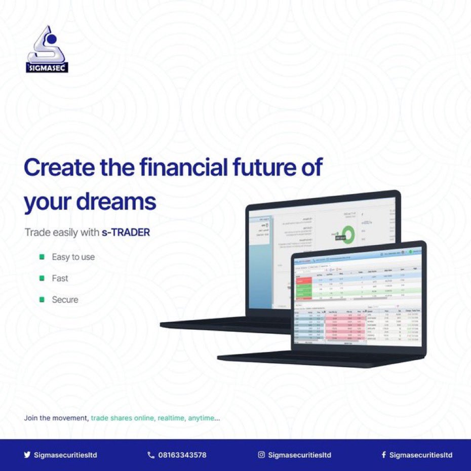 sigmasecurities's tweet photo. Start your week with smart investing! 📈

With s-TRADER, trading shares is easy, fast &amp; secure, anytime, anywhere.

Create the financial future of your dreams.
👉 Get started now: [link in bio]

#SigmaSecurities #sTRADER #MondayMotivation #InvestSmart #OnlineTrading https://t.co/36voMXg6A2