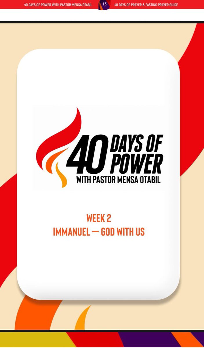 icgcelimtemple's tweet photo. Week Two, Day 5!

#WeAreICGC
#40DaysOfPower 
#DoP
#ICGCElimTemple https://t.co/mFkT1alBTV