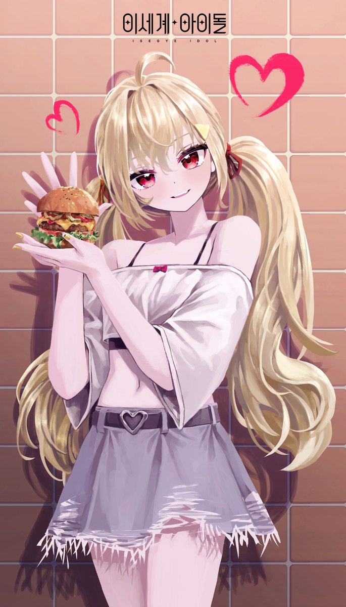 부가땅과 햄부기우기 햄버거

#이세계아이돌 #이세돌 #팬아트 #징버거