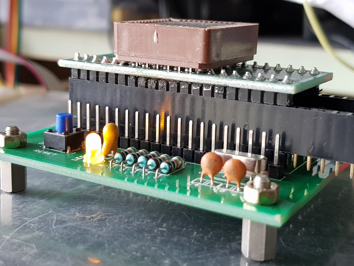 Dallas DS89C420 having 16kB flash and 1kB internal RAM. BASIC-52 + I2C ...