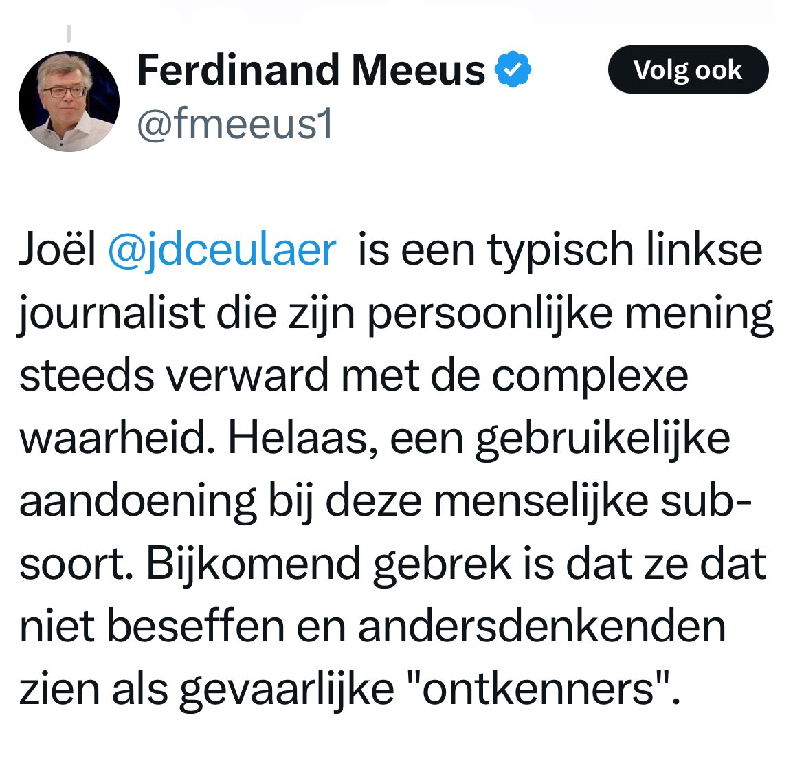 Joël De Ceulaer tweet media