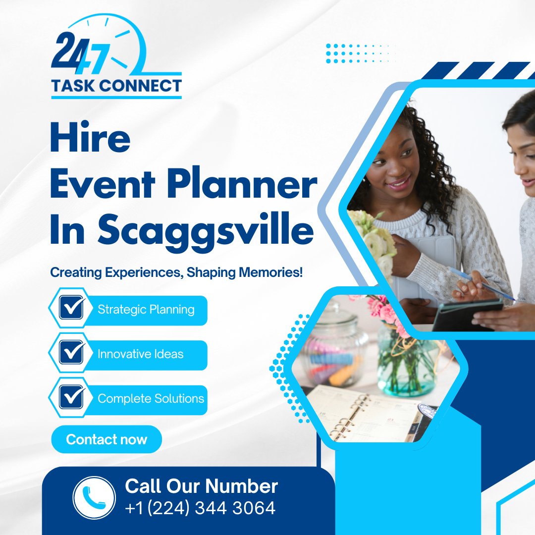 task_247's tweet image. 📞 Call Now: +1 (224) 344 3064
247taskconnect.com/hire-event-man…
🎉 Planning an Event in Scaggsville? Let the Pros Handle It!

📋 Full-Service Event Coordination
🎈 Décor, Setup &amp;amp; Vendor Management
#ScaggsvilleEventManagement #247TaskConnect #EventPlanner #PartyCoordinator #WeddingPlanner