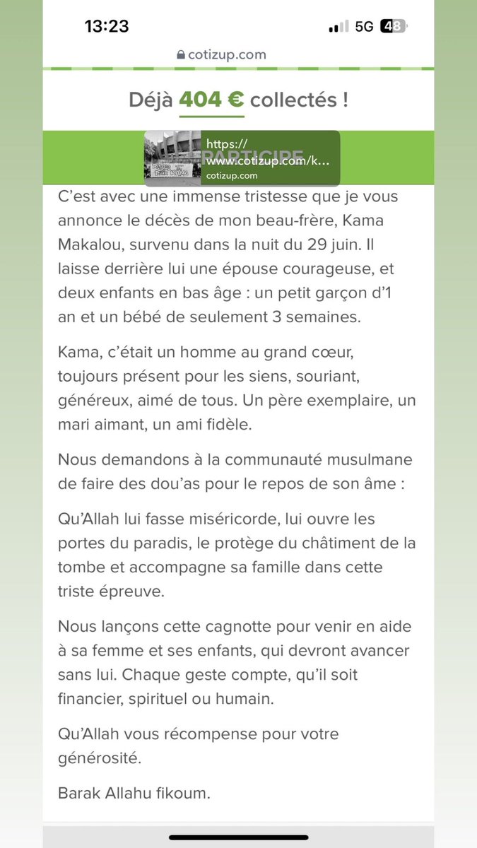 3keuss's tweet photo. Salam, ceux qui peuvent y participer n’hésitez pas, c’est une bonne action de faite ..

Baraka allah u fikoum 

https://t.co/5nZWP2ZGo5 https://t.co/BMkqmrhw1q