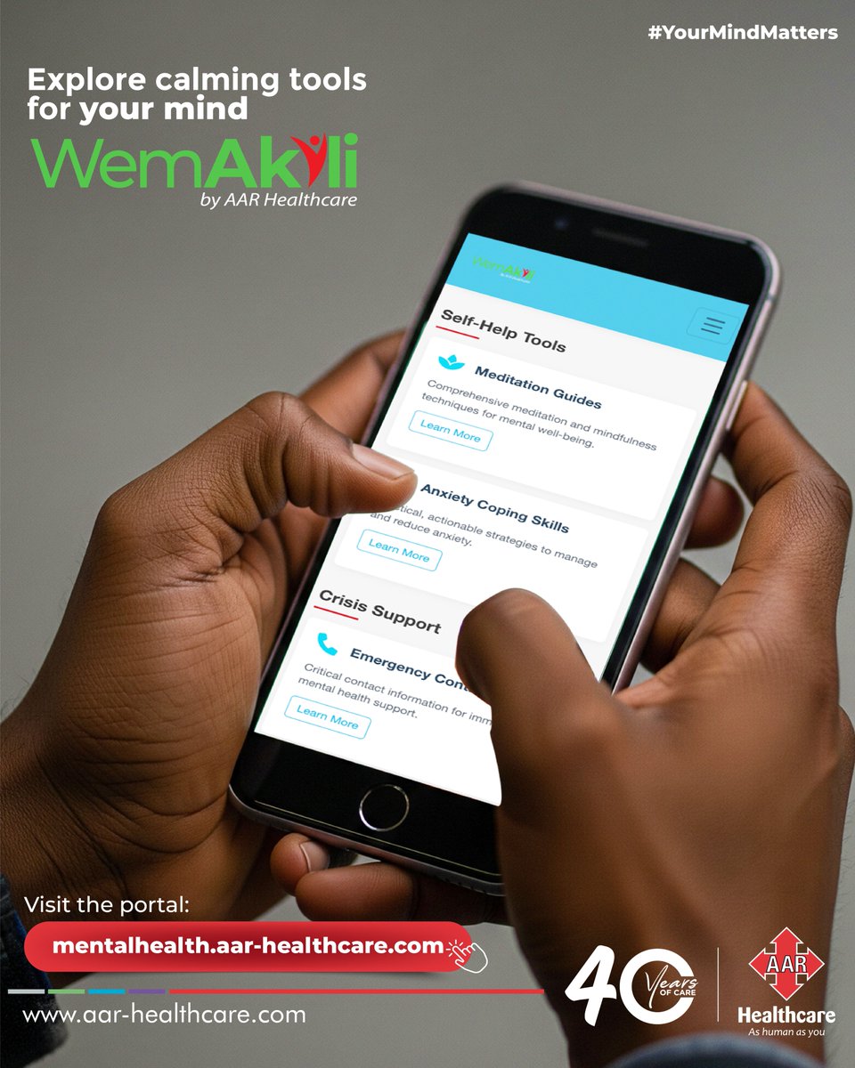 New dads feel it too. The pressure. The worry. The need to stay strong. But even the strongest need check-ins. If he seems off, ask: “How are you really doing?”
Then share mentalhealth.aar-healthcare.com — a private, 5-min mental health check-in by WemAkili.

#YourMindMatters