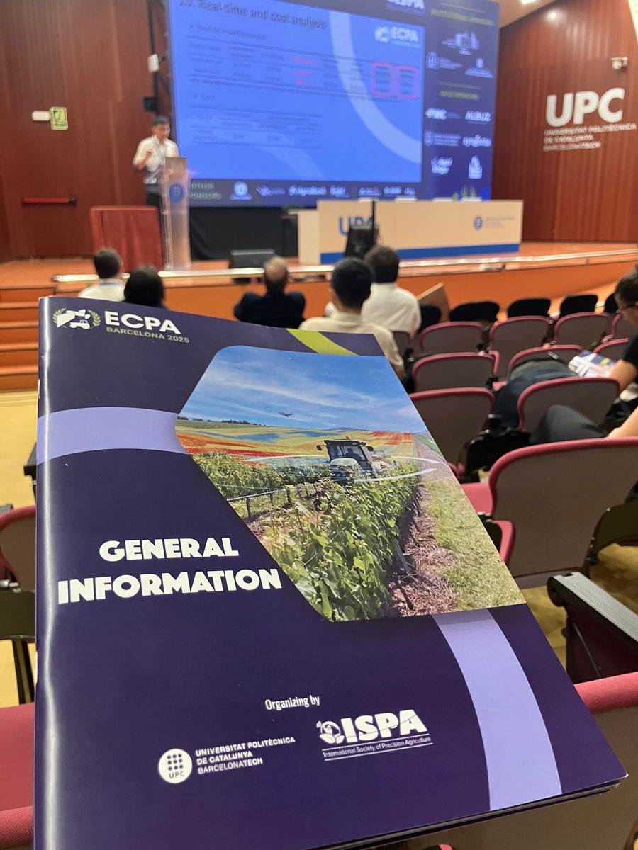 🚀Ya en marcha #ECPA2025 en Barcelona!🌱🌍
Una semana para conocer lo último en #innovación y #tecnología en #AgriculturaDePrecisión🤖🌾

📸Os dejamos algunas imágenes del arranque!🔥
Nos vemos por aquí!🤝☕️