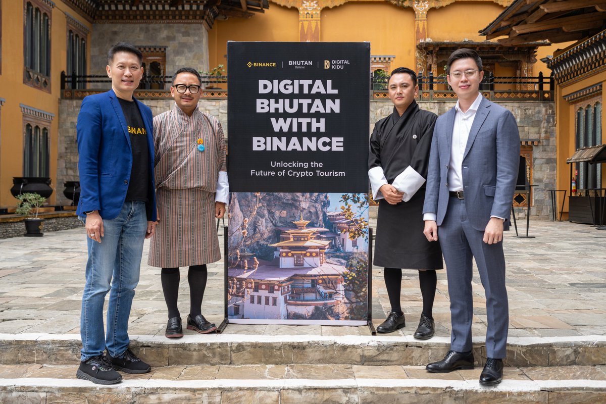 Bhutan 🇧🇹 is building forward.

Exploring how crypto payments with #BinancePay can drive inclusion, boost tourism, and fuel economic growth.

With:
🔸 Ugyen Tenzin (DK Bank)
🔸 Damcho Rinzin (Dept. of Tourism)
🔸 Hobeng Lim (GMC Bhutan)

This is how we turn vision into real-world