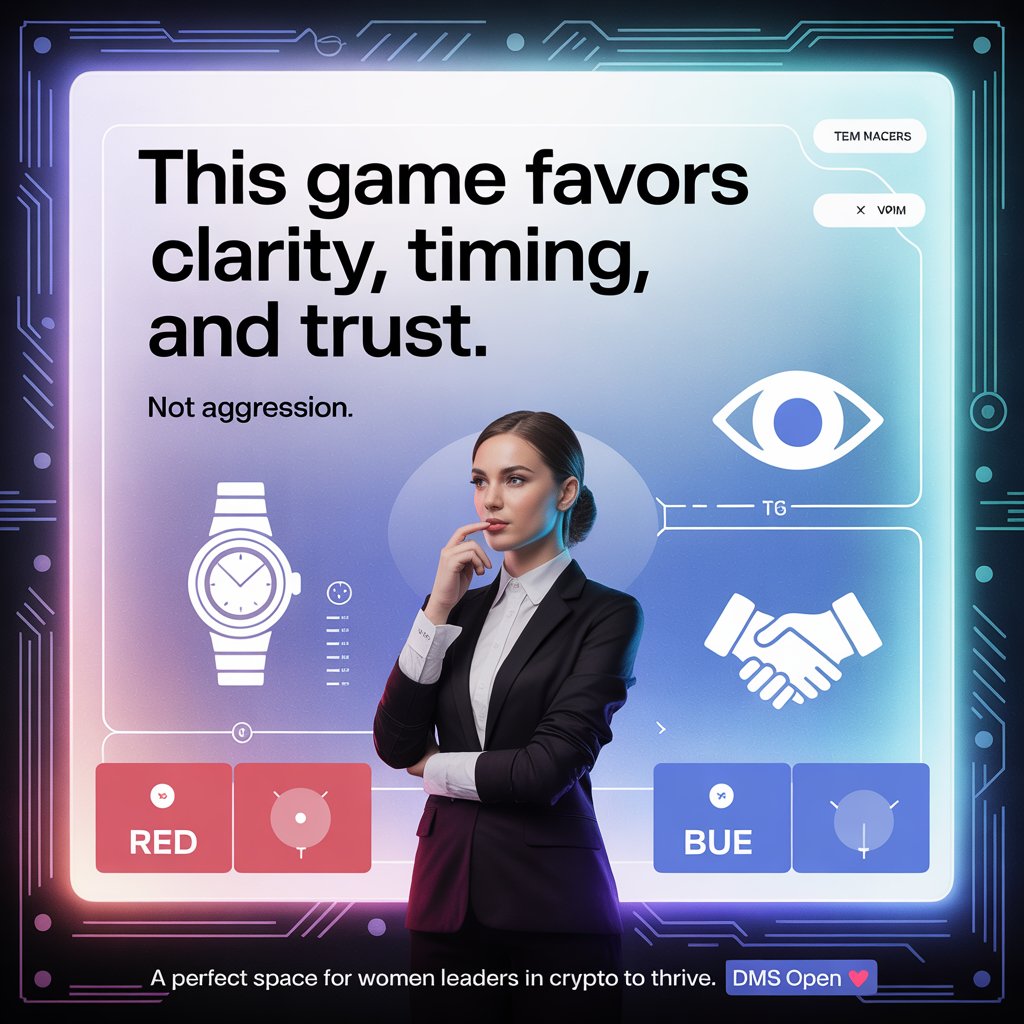 L0nELyR0sE8x5's tweet image. This game favors clarity, timing, and trust.
Not aggression.
A perfect space for women leaders in crypto to thrive.
DMs open.
@MaxCrypto888 @FinalBinary @SoulOfCrypto
#WomenInCrypto #FinalBinary