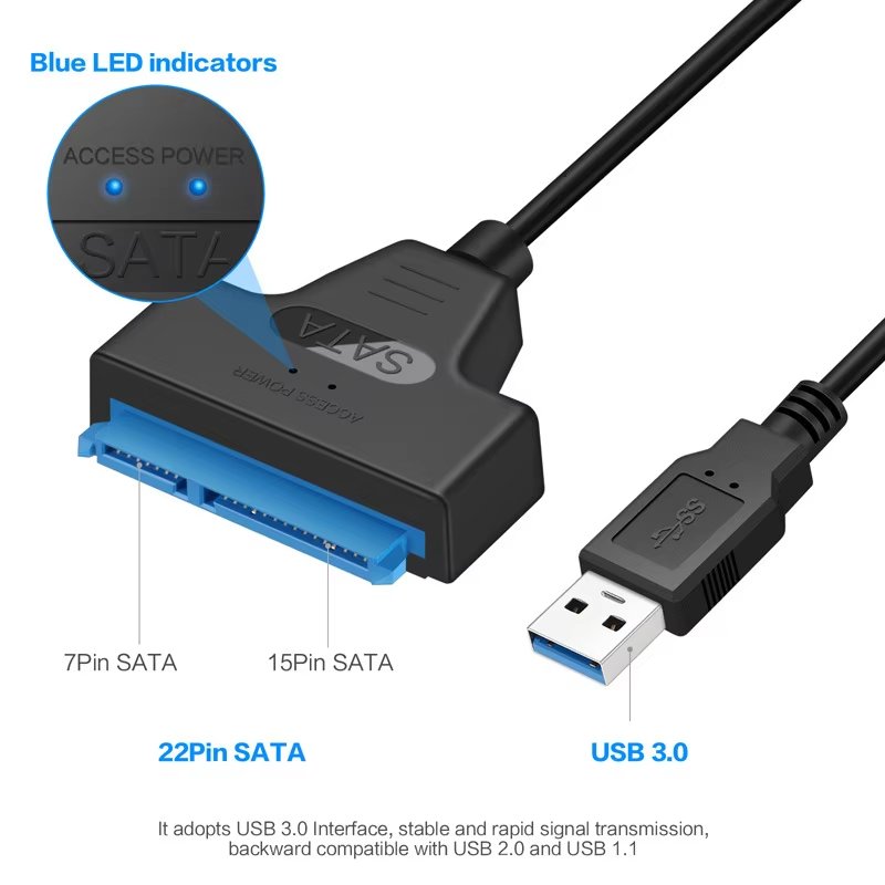 gamaFM2's tweet photo. كابل SATA إلى USB 3.0 / 2.0 يصل إلى 6 جيجابت في الثانية لمحرك الأقراص الصلبة الخارجي SSD مقاس 2.5 بوصة محول SATA 3 22 Pin USB 3.0 إلى سلك Sata III
السعر الآن: EUR 2.47 
🔗انقر واشتري: https://t.co/hWrHh331HU https://t.co/4k7WTEgSCG