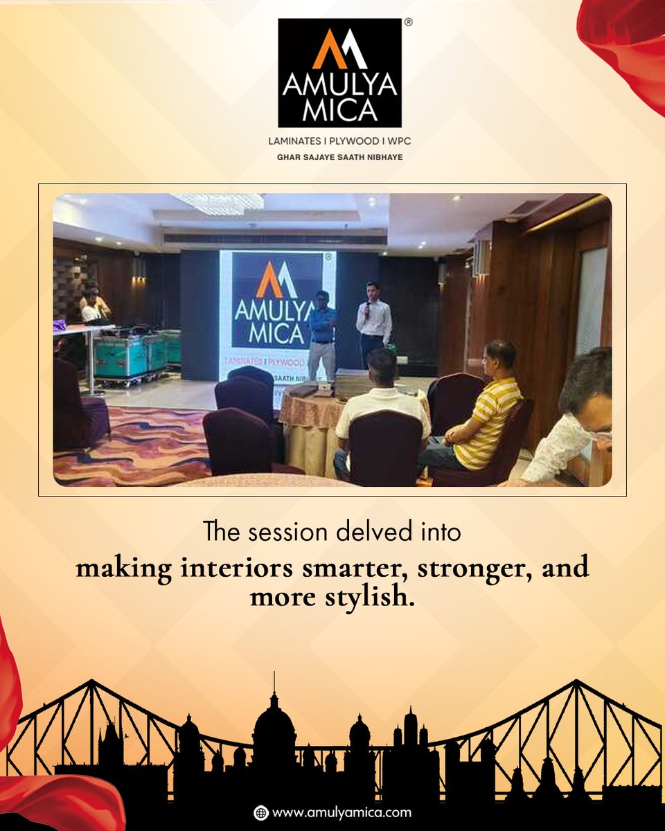 Amulya_Mica's tweet image. Interior experts gathered at Shirdi Plywood Agency, Asansol, for a creative session on smart and stylish surface solutions. Held on 21st June 2025.
- - - - -
🌐: amulyamica.com
- - - - -
#AmulyaMica #InteriorDesignMeet #SmartSurfaces