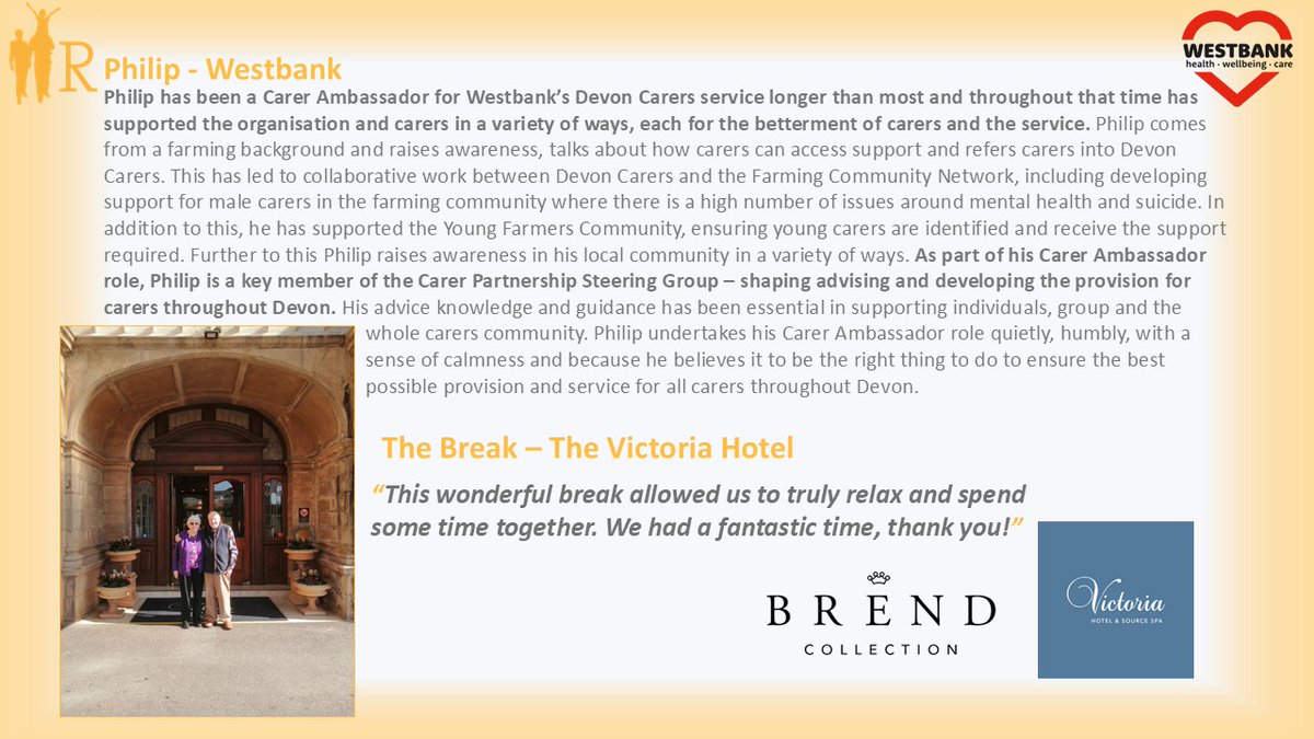 Room to Reward (@roomtoreward) on Twitter photo "This wonderful break allowed us to truly relax and spend some time together. We had a fantastic time, thank you!"
Huge thanks to the wonderful The <a href="/Victoriabrends/">Victoria Hotel</a> and <a href="/BrendCollection/">Brend Collection</a> for welcoming Philip from Westbank Community Health and Care - for a well-earned R2R break! "This wonderful break allowed us to truly relax and spend some time together. We had a fantastic time, thank you!"
Huge thanks to the wonderful The <a href="/Victoriabrends/">Victoria Hotel</a> and <a href="/BrendCollection/">Brend Collection</a> for welcoming Philip from Westbank Community Health and Care - for a well-earned R2R break!