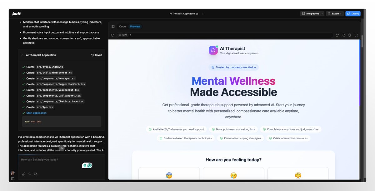 Context engineering "AI Therapist" app to $50K MRR.

So far, so good.

Haven't written any code manually.

Things will break when I add signup, db, and payment.

I'll keep you all updated.