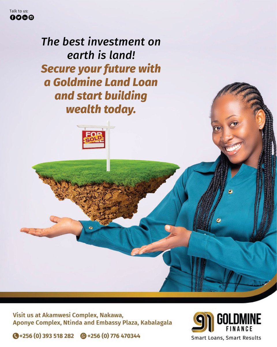 💡 They’re not making more #land, but you can still own yours!

With a #GoldmineLandLoan can Own property, build your legacy.

#GoldmineFinance #SmartLoansSmartResults
