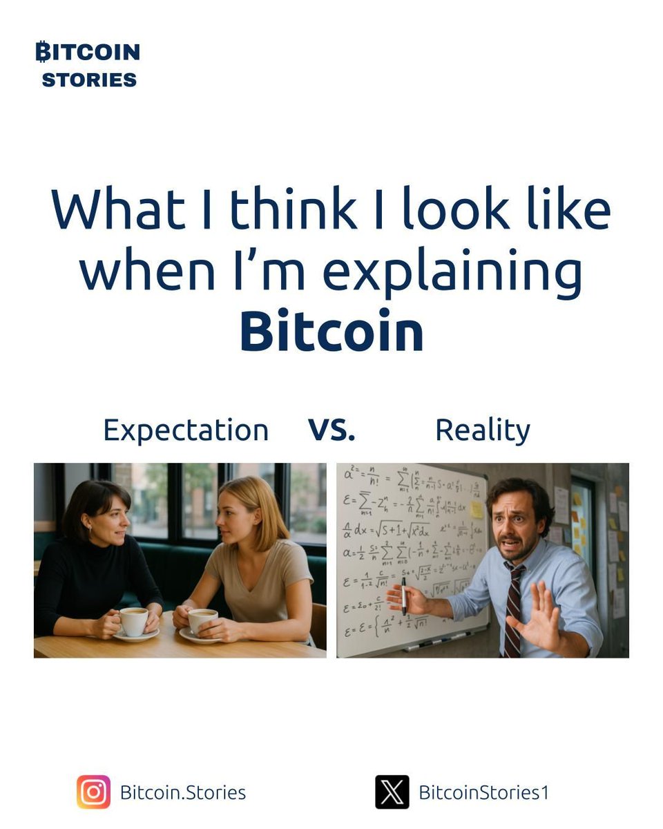 BitcoinStories1's tweet photo. If you know, you know.
We have your back — with clear, simple, daily content you can share without sounding like a conspiracy theorist.
One block at a time 🧡
#BitcoinExplained #BitcoinStories #ProofOfWork #BitcoinEducation #OrangePill #Meme #SoundMoney #Bitcoin https://t.co/vOkYwXTsik