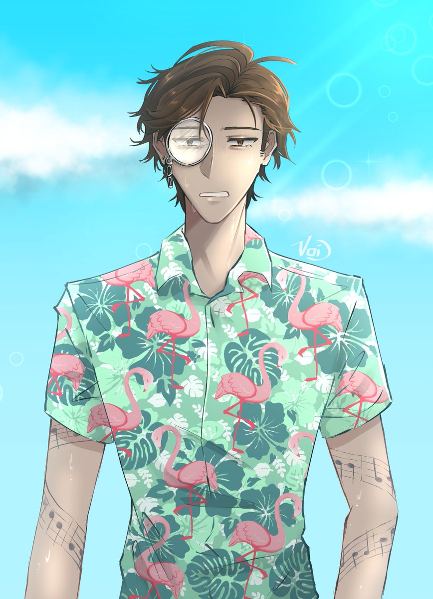 ArchivistVoid_'s tweet photo. Summer Orphy! 🦩

#idv #IdentityV #orpheus https://t.co/BMSUx2aYcO