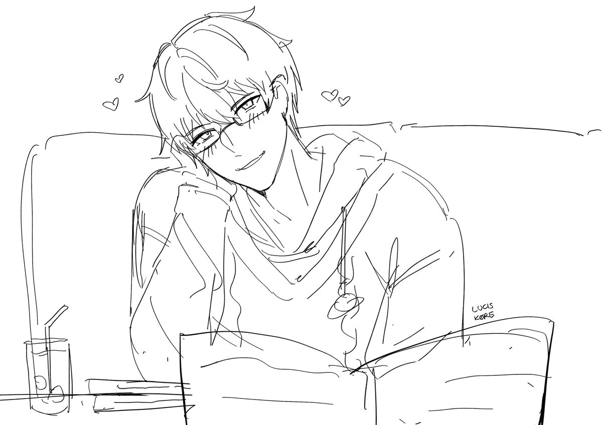 on a study date w nerd xavier 

#LoveandDeepspace #xavier #sketch