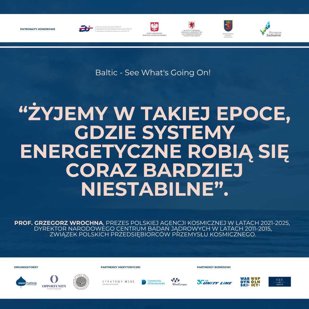 OppFoundation's tweet image. 🌊Baltic - See What&apos;s Going On!🌊

#Conference #ExpertCommentary #GrzegorzWrochna @POLSA_GOV_PL #BalticSea #Security