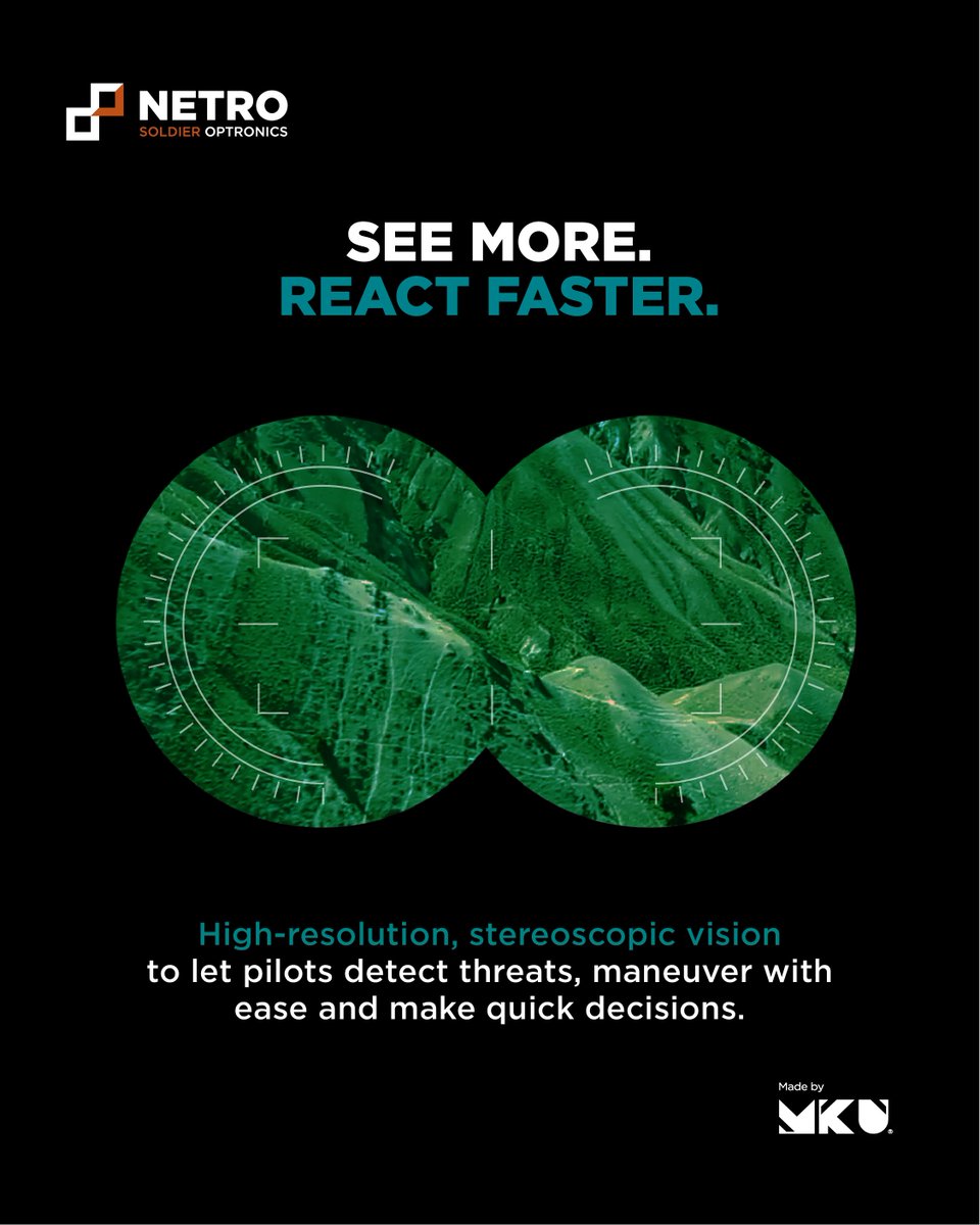 MKUofficial's tweet image. Netro NB-3101 Aviation Night Vision Goggles: rugged with high-res, stereoscopic vision for night ops.

NB-3101 is your edge when the stakes are sky-high!

Know more: mku.com/en-gb/Netro-NB…

#AviationNightVisionGoggles #NightVision #NightOps #Optronics #MKU #EmpoweringHeroes