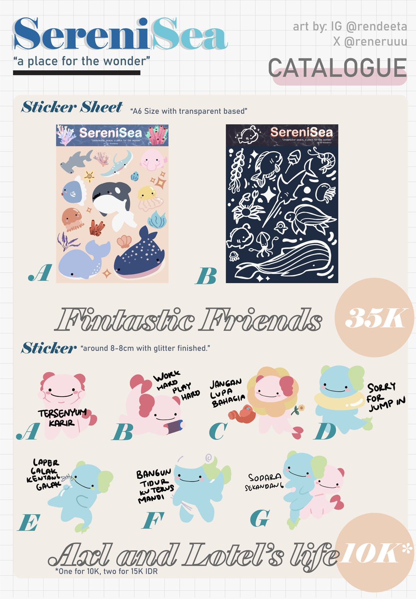 ✨Hi all!! Likes &amp; RTs are appreciated✨ 

A quick JULY PO for "SereniSea - Underwater peace, a place for the wonder"✨🌊 #byrndt

Original Merch

📅PO Time: 30 June - 6 July 2025
📌 forms.gle/uPHMNZT62vPzKP…
✉️Shipping Method: Manual or Shopee 

Thank you✨☁️