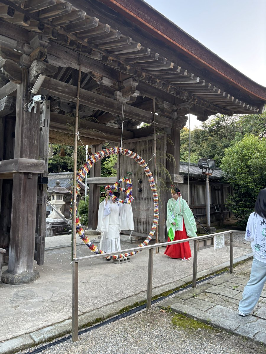 FIT3ken's tweet image. 気多大社で夏越の大祓に参加してきたよU^ェ&apos; U／

気多大社の茅の輪はカラフルやよねU&apos;ェ&apos; U

来年は他の神社に行ってみよっとU^ェ^U
#石川県　#羽咋市