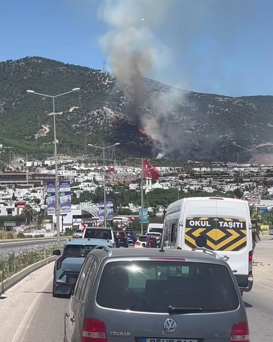 Midtown arkasında yangın 🔥 30 Haziran 2025 #Bodrum