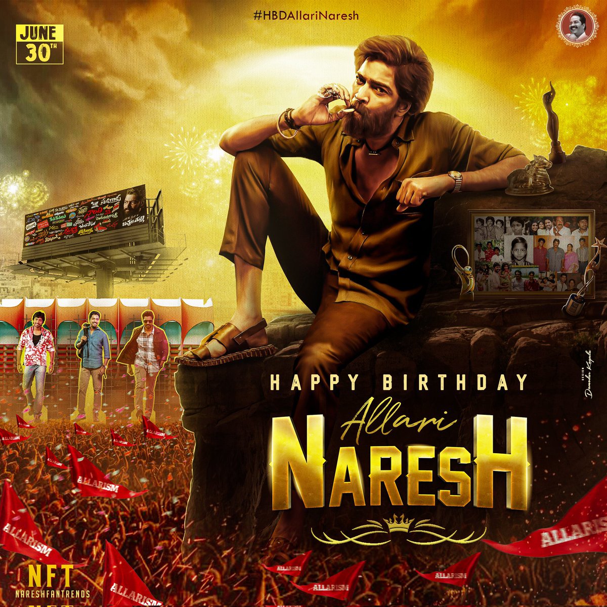 NareshFanTrends's tweet photo. Which Year Birthday CDP most like u😍❤️

2025,2024,2022 &amp; 2021

#HBDAllariNaresh #AllariNaresh #12ARailwayColony #Alcohol https://t.co/Lc6n59ozGs