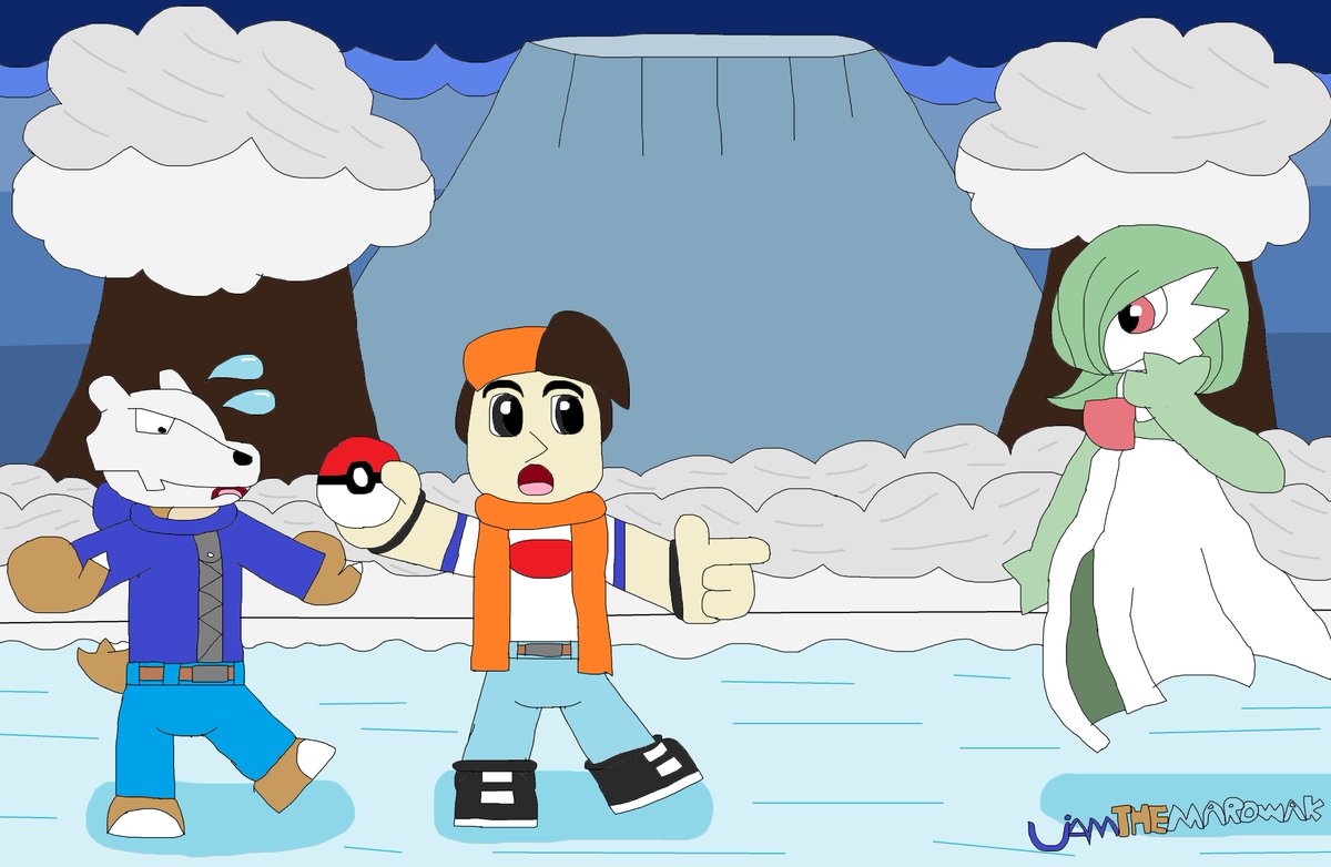LiamTheMarowak's tweet photo. Liam and Kai are trying to catch gardevoir in snowtop mountain. @DemonFunarel #marowak #pokemon #cubone #fanart #snowtop #nintendoart #mountain #kai #pokeball #icerink #pokesonaoc #johto #pokemonfanart #region #gardevoir #snowing #slippery #mountainside #trainer #pokemontrainer https://t.co/AzXi3ThH0W