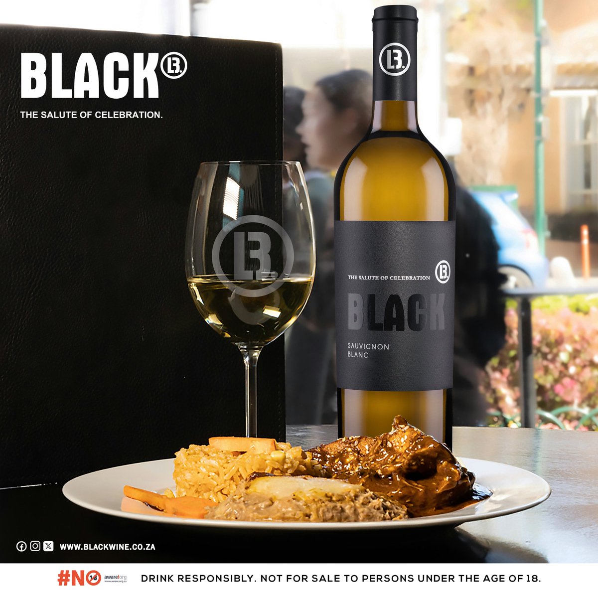 Oh the pleasure of enjoying a tremendous wine with a fine meal! Definitely a culinary experience that this wine was made for.
BLACK Wines: blackwines.co.za 
#BlackWines #PremiumWines #foodandwine #perfectpairings #dinewithwine