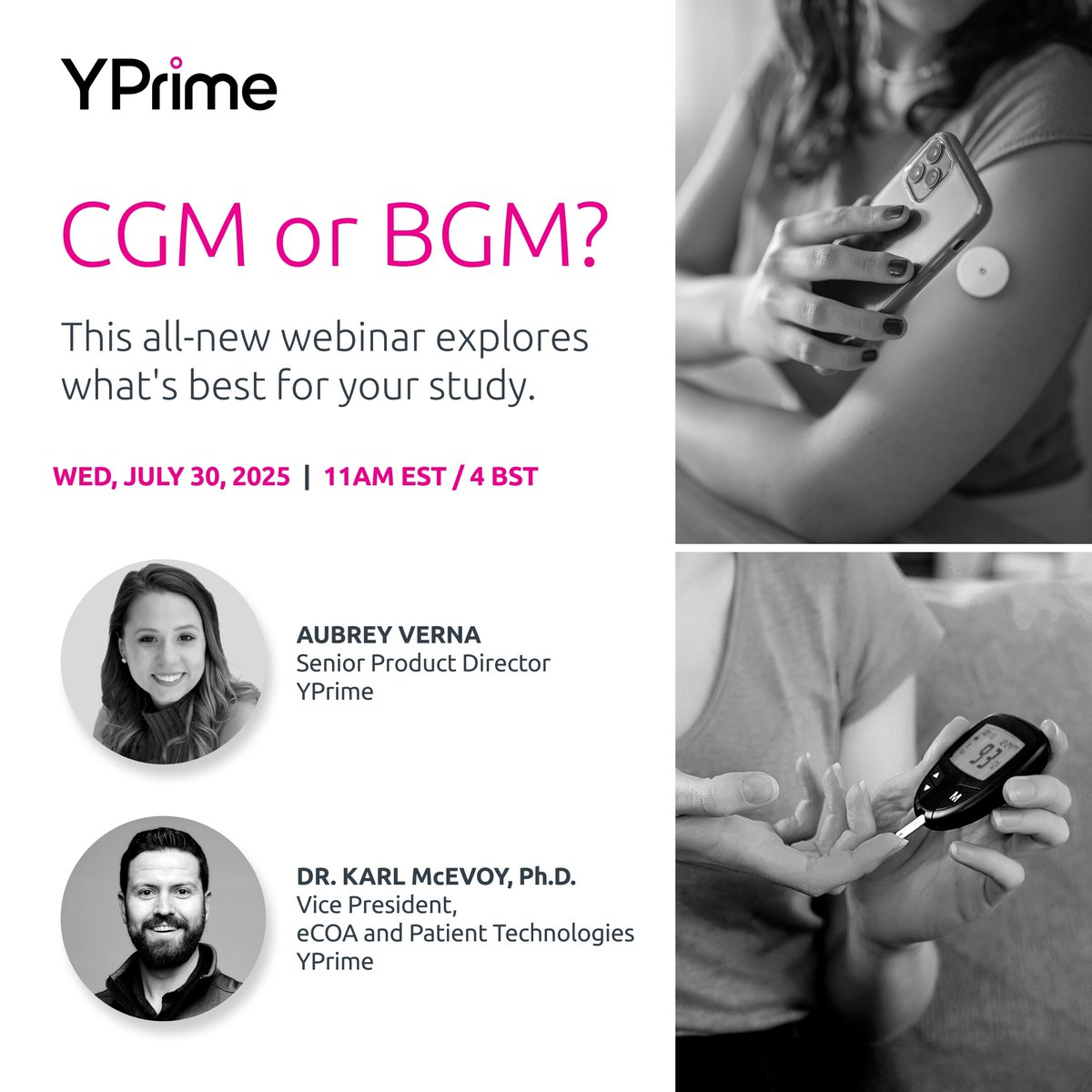 CGM or BGM? It depends on your trial. Join us for a one-of-a-kind conversation on July 30 to explore what really impacts GLP-1 study success. Register today: hubs.ly/Q03v3lXw0
#eCOA #GLP1 #BGM #CGM #ClinicalTech #ClinicalResearch #ClinicalTrials