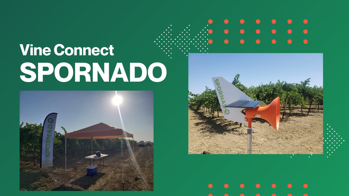 spornadosampler's tweet image. At Vine Connect last week, Spornado was all about action, meeting vineyard growers, sharing insights on early disease detection, and showing how spore trapping is changing the game. 🍇🦠 #VineConnect #Spornado #AgTech #GrapeGrowing #farming #innovation