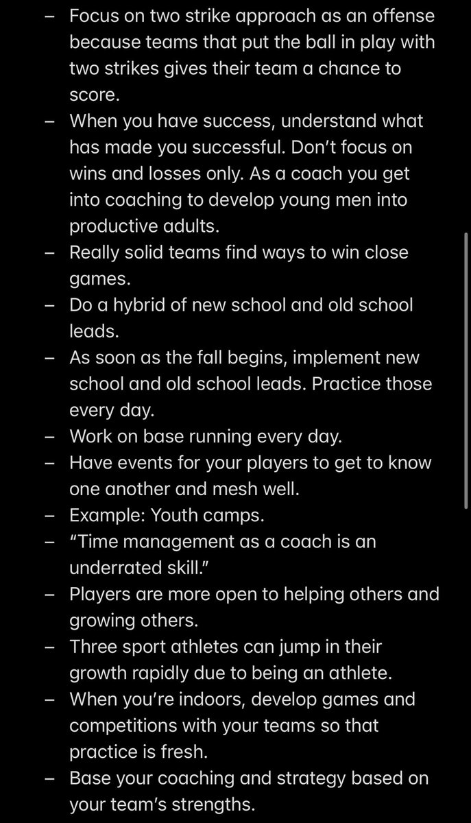 CoachCasto's tweet image. I enjoyed listening to the @ABCA1945 Podcast with @NJCAA DIII College World Series coaches. This was a great discussion on practice alignment, team preparation, and growing your team. Here are my notes! @CoachB_ABCA @NettingPros ⚾️📝🎧