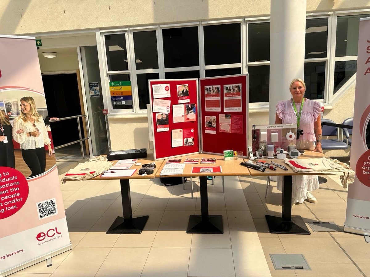 📍 We're at Broomfield Hospital today!

Saydi &amp; Deborah from our ECL Sensory Service team are here until 4PM, next to M&amp;S in the main atrium.
Come learn how we support people with sight and/or hearing needs.

📸 Check out what’s on offer below!

#SensoryAwarenessWeek #Sensory