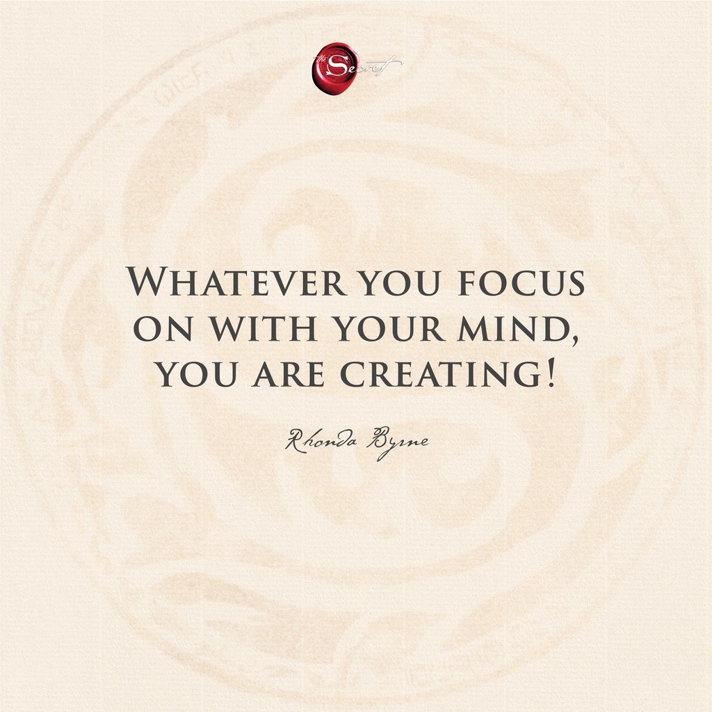 thesecret's tweet photo. What are you creating? Share in the comments below! ✨

"Whatever you focus on with your mind, you are creating!"

#RhondaByrne #TheSecret #lawofattraction #loa #visualization #manifestation #askbelievereceive https://t.co/q10pwjAQsR