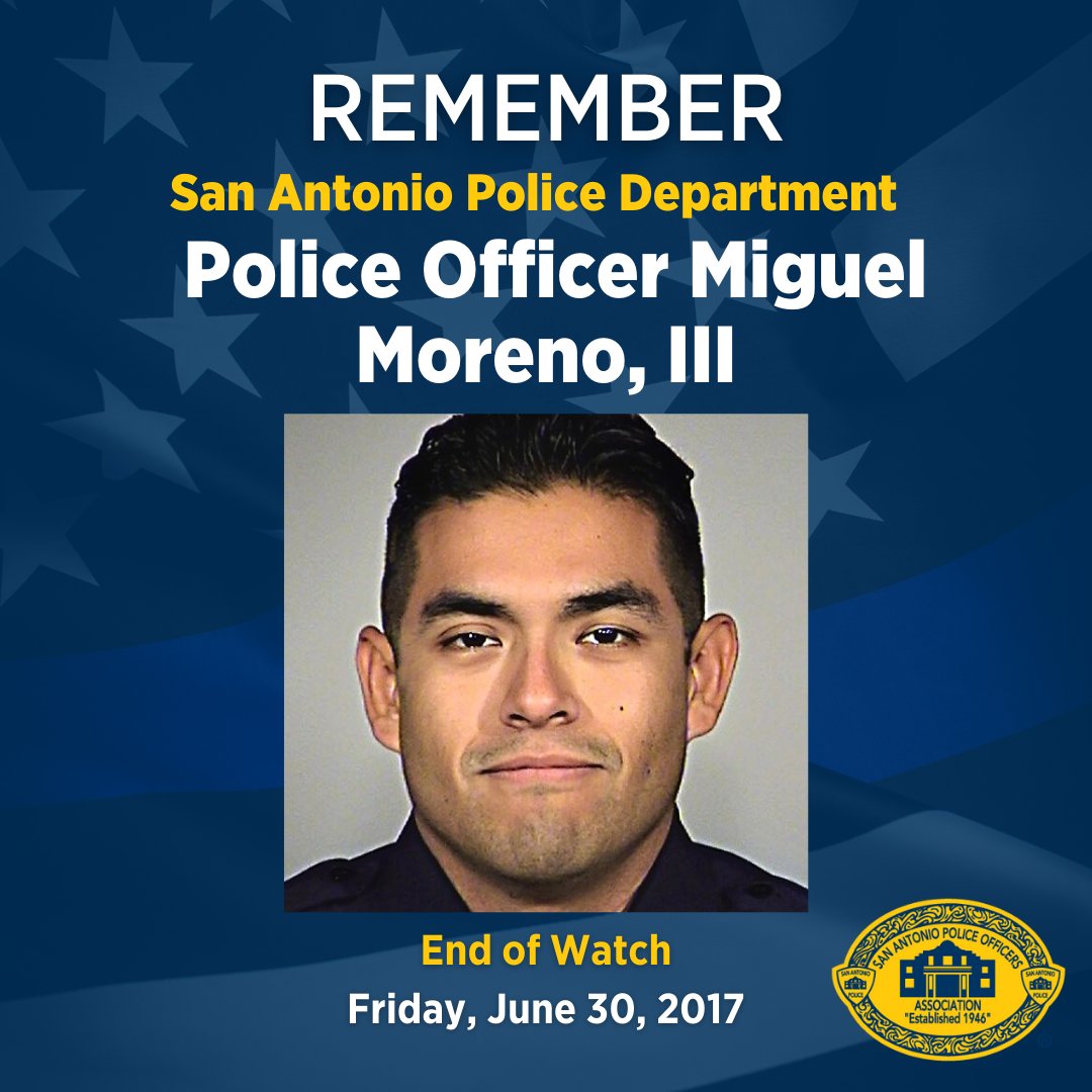 Thank you for your bravery and commitment to serving the Alamo City. We'll take it from here! #BackSABlue