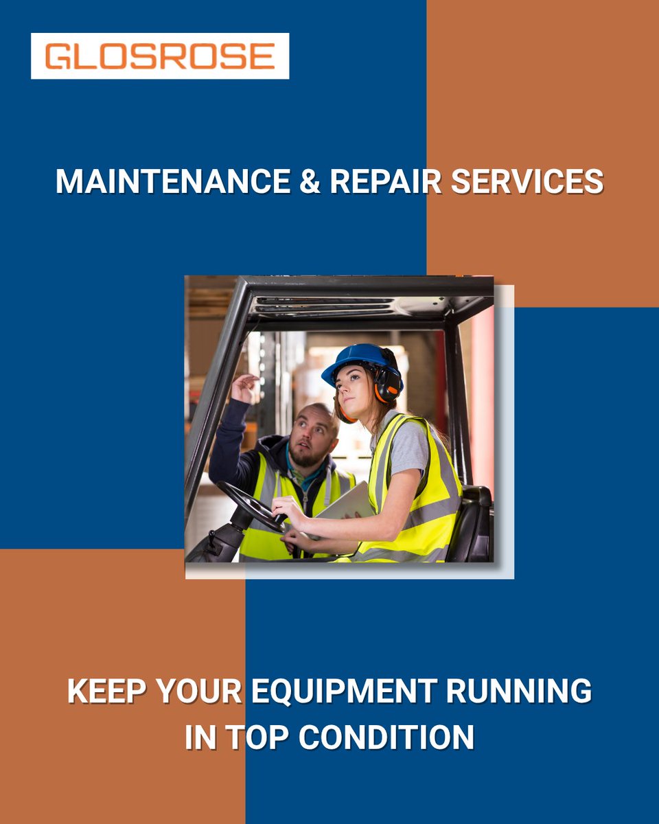 Our expert maintenance and repair services keep your equipment in peak working condition, with fast response, qualified engineers, and flexible service plans tailored to your fleet.

Book a service: ow.ly/ncus50W3ttJ

#Glosrose #MachineryMaintenance #ForkliftRepairs