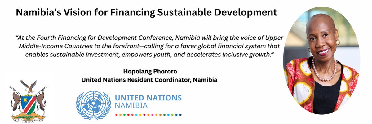 UNNamibia's tweet image. Namibia calls for financial systems that empower youth and unlock inclusive, sustainable growth. 🌍🇳🇦 #FfD4 #UNNamibia