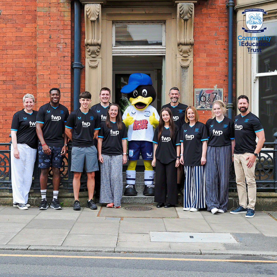 pnecommunity's tweet photo. 🦆 Deepdale Duck has SMASHED the 100km in June Challenge! 🎉

Earlier today, Duck waddled the final kilometres alongside some of the team from our amazing principal partner, @FWPGroup, around Avenham Park, taking the total to 100.1km! 🙌🏃

💷 So far, we've raised over £650 with more to come in this week from local schools who have done their own fundraising for us. Across 21 runs, your support has powered every step.

If you want to support us here at PNECET, you can still make a donation by clicking the link below and helping us get closer to our £2,000 goal! ⬇️

🔗 https://t.co/YMrhcuz6mW

Thank you, Preston, for cheering on the Duck! 🤍💙

#PNECET | #pnefc