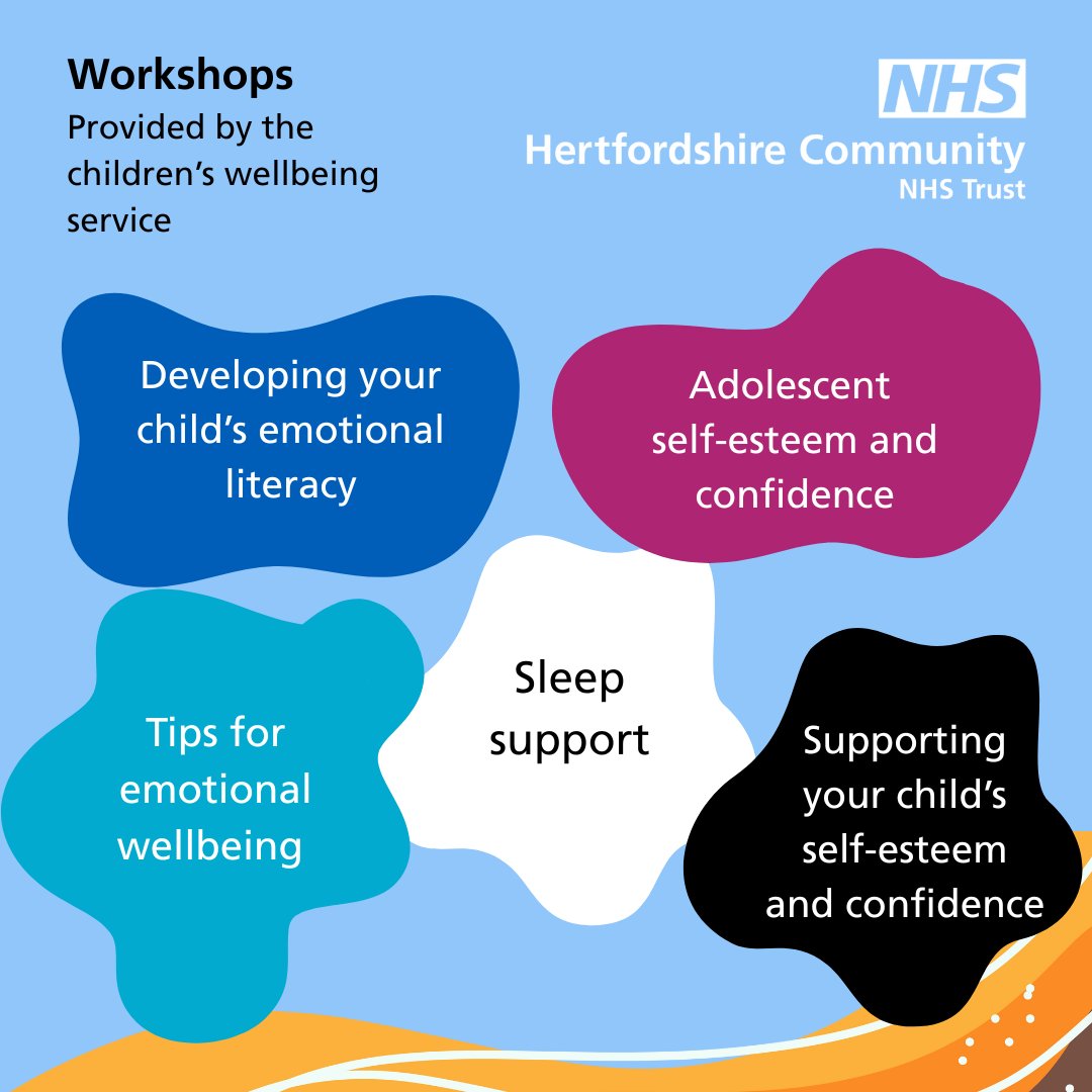 📣 Dates for the next series of FREE workshops designed to help you support your child’s wellbeing are now available 💬💤🙂

Our online workshops are aimed parents and carers of children aged 5–19. 

For dates and to find out more: eventbrite.co.uk/o/hct-children…

#EmotionalWellbeing