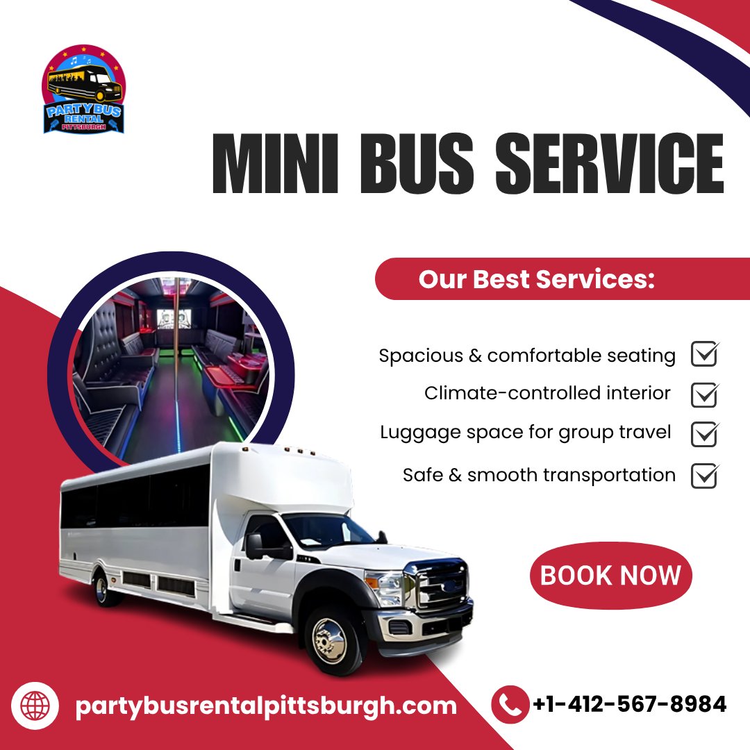 bus_pittsburgh's tweet image. Mini Bus Service with Party Bus Rental Pittsburgh Limo Service

Book your mini bus today at +1 -412-567-8984 or visit our site partybusrentalpittsburgh.com.
.
.
.
#MiniBusService #GroupTransportation #PartyBusRentalPittsburgh #EventShuttle #PittsburghLimoService
