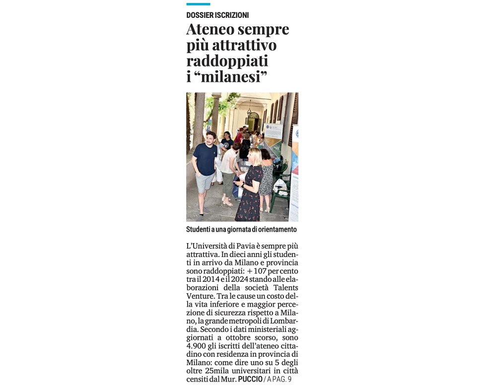 Fondazione Eucentre (@eucentre) on Twitter photo Pavia cresce come città universitaria: +107% di studenti da Milano in 10 anni. Merito di costi più bassi, ambiente sicuro e tradizione accademica. Una vera “città campus” a misura di studente. <a href="/unipv/">Università di Pavia</a> <a href="/provinciapavese/">La Provincia Pavese</a> Pavia cresce come città universitaria: +107% di studenti da Milano in 10 anni. Merito di costi più bassi, ambiente sicuro e tradizione accademica. Una vera “città campus” a misura di studente. <a href="/unipv/">Università di Pavia</a> <a href="/provinciapavese/">La Provincia Pavese</a>