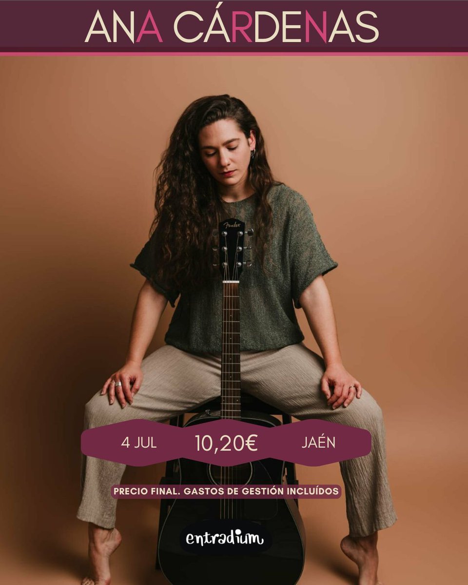 Puedes disfrutar de la artista #anacárdenas en #vinotecalaesquina, con un concierto íntimo y pasar una noche muy agradable :) 

Consigue tus entradas en: entradium.com/es/events/ana-… 

#pasateaentradium